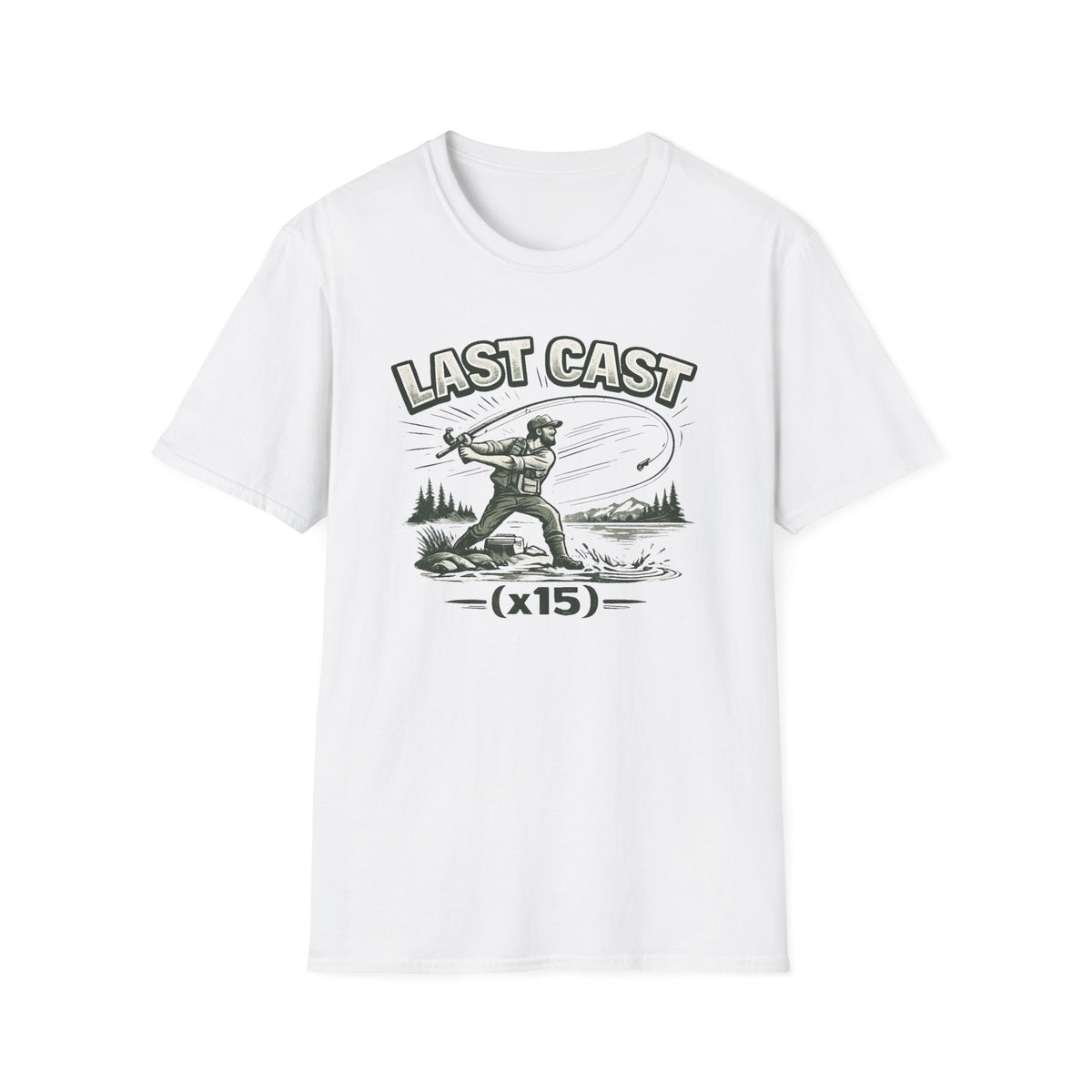Last Cast x15 (Green) T-Shirt
