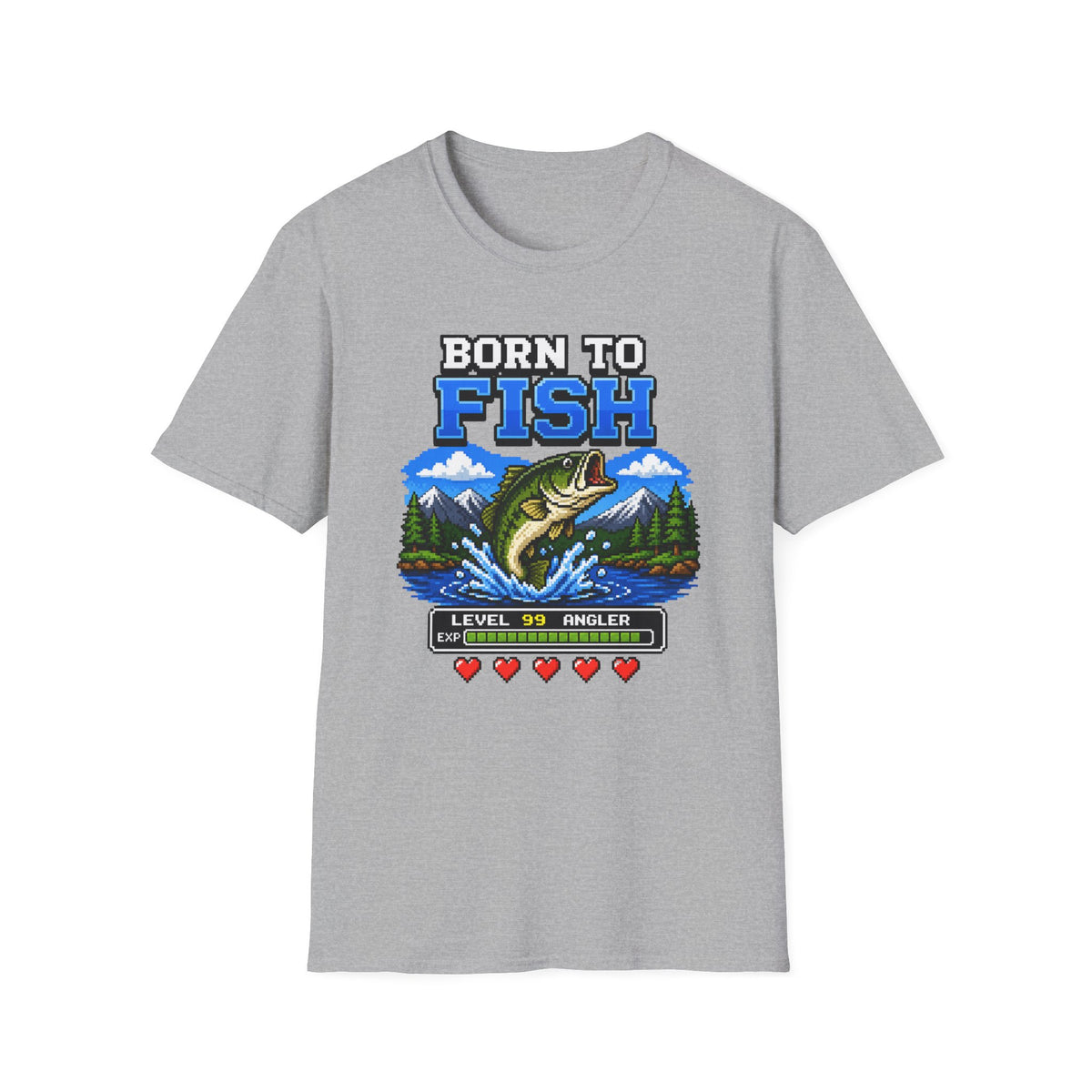 Born to Fish Level 99 Angler T-Shirt