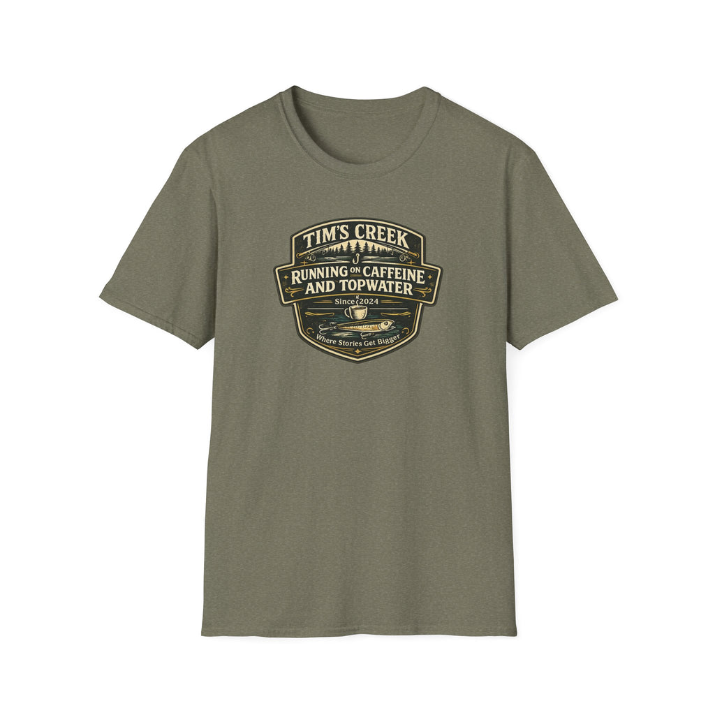 TC Running on Caffeine and Topwater - F T-Shirt