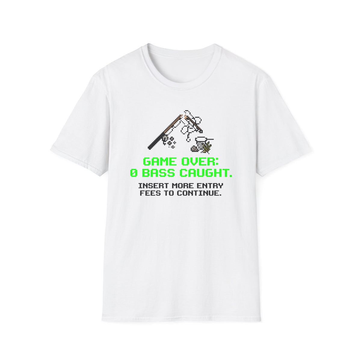 Game Over - 0 Bass Caught T-Shirt