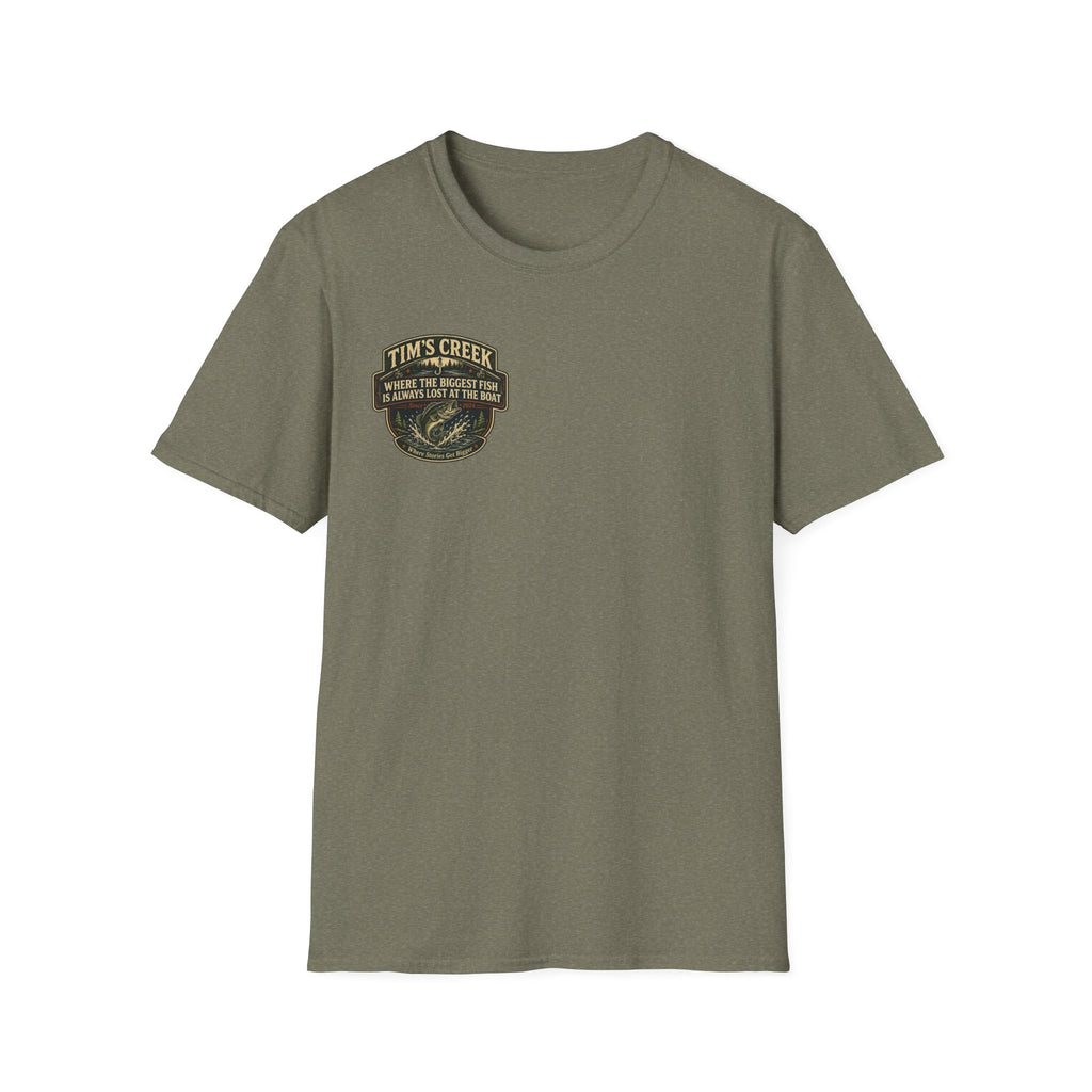 TC Where The Biggest Fish Is Always Lost At The Boat - badge T-Shirt