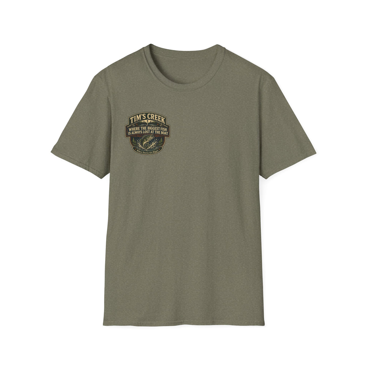 TC Where The Biggest Fish Is Always Lost At The Boat - badge T-Shirt
