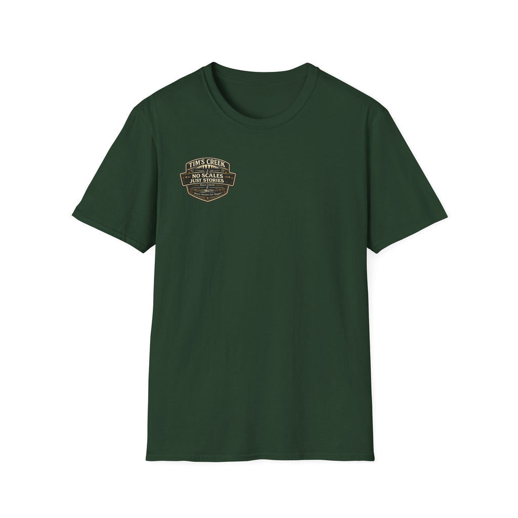 TC No Scales Just Stories - badge T-Shirt