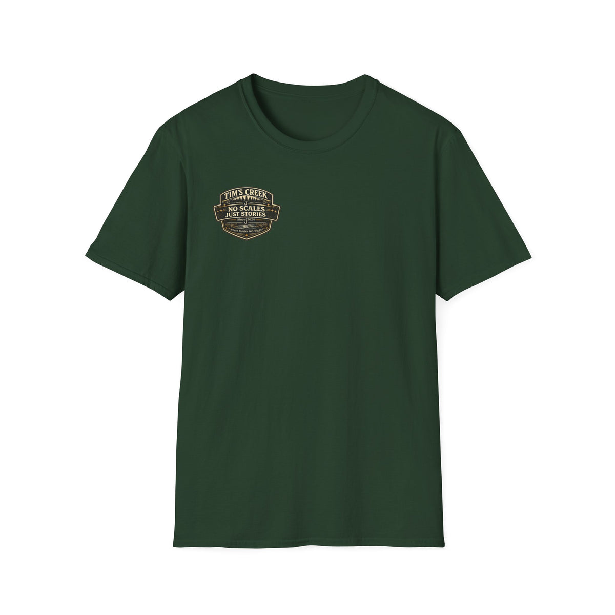 TC No Scales Just Stories - badge T-Shirt