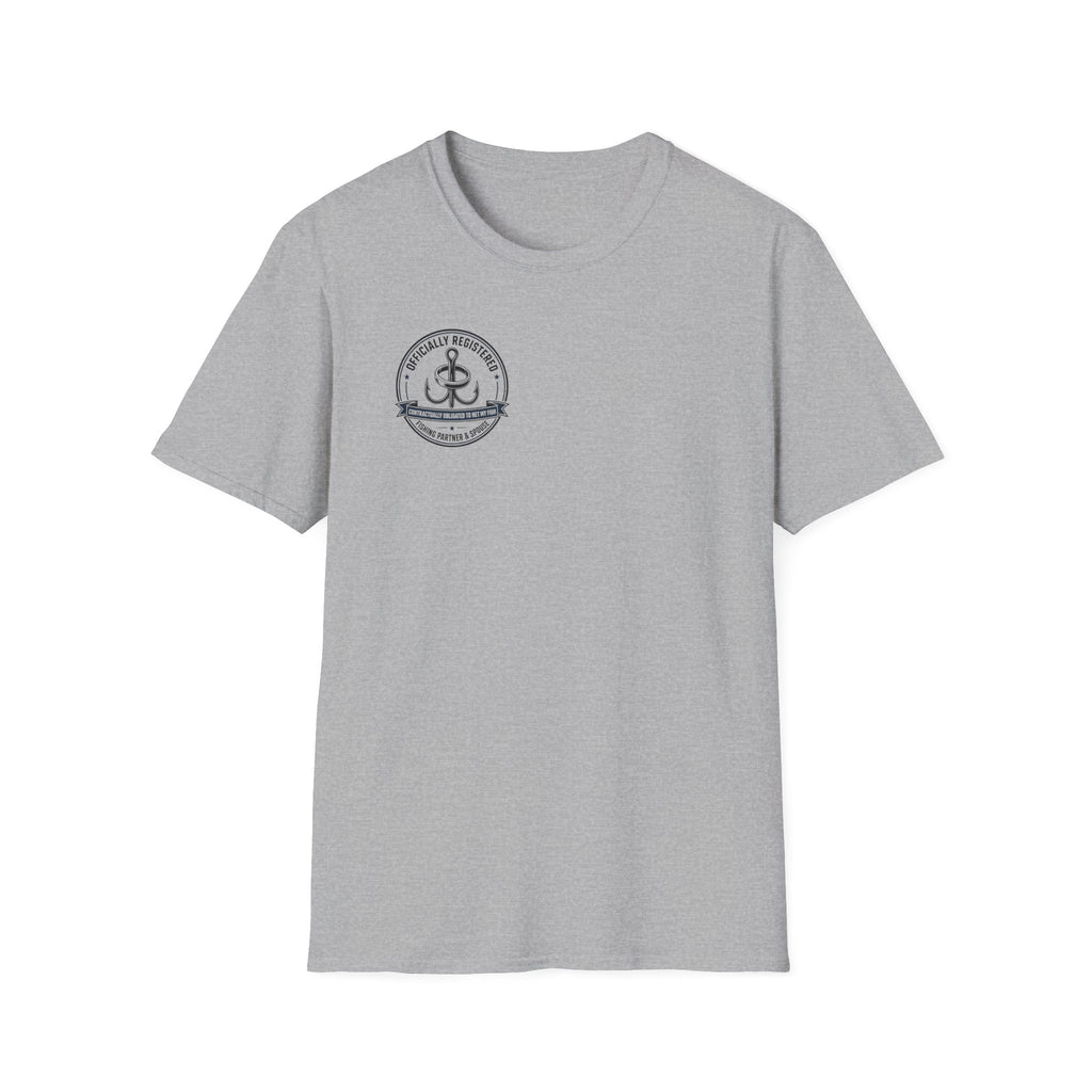 Relationship -  Officially Registered Fishing Partner and Spouse T-Shirt