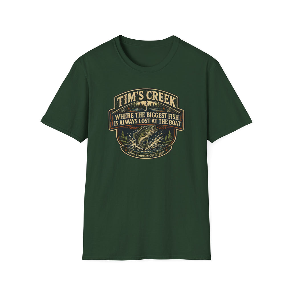 TC Where The Biggest Fish Is Always Lost At The Boat - F T-Shirt