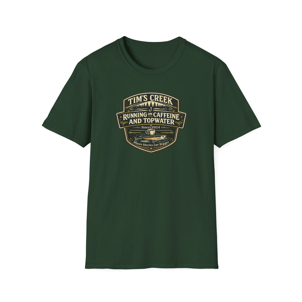 TC Running on Caffeine and Topwater - F T-Shirt