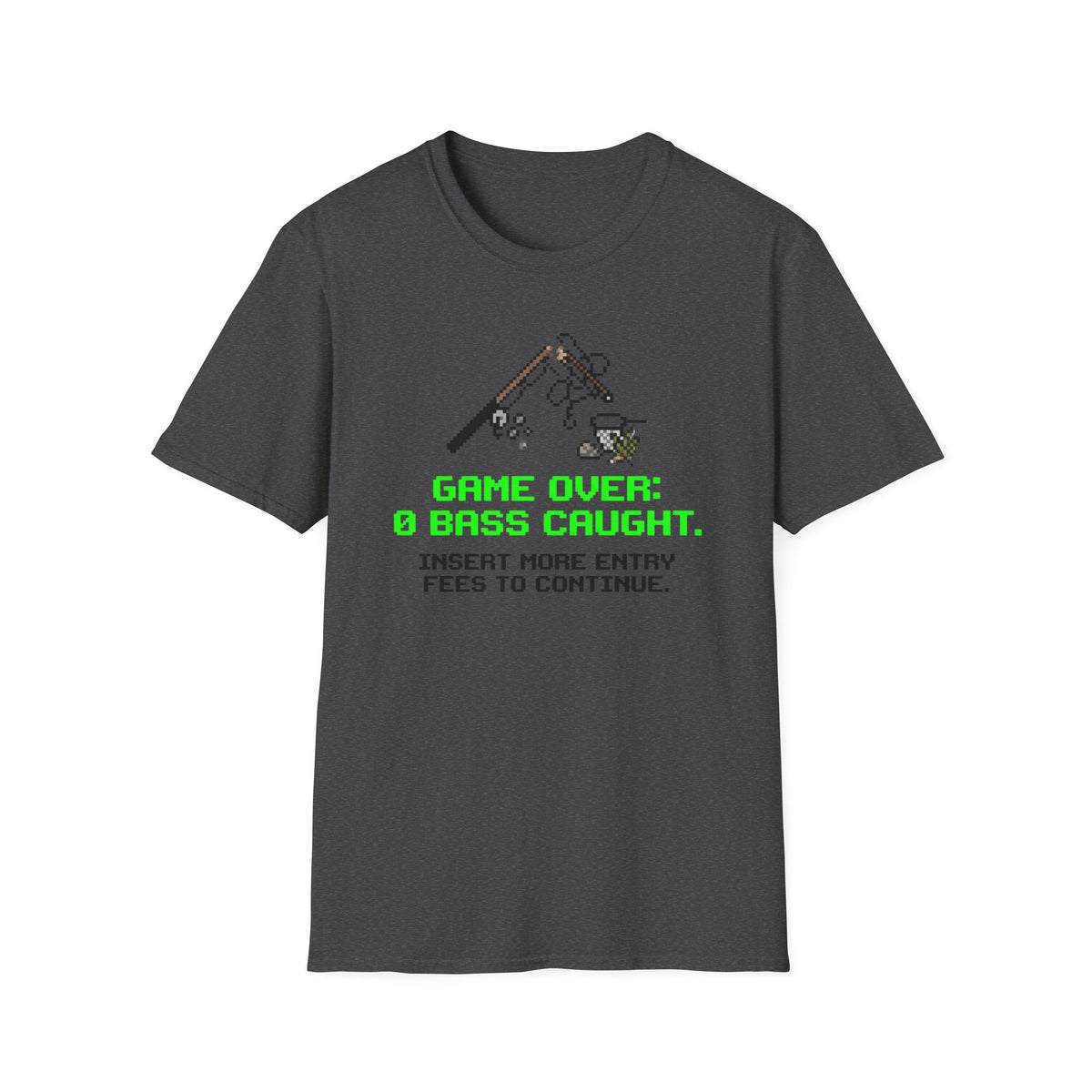 Game Over - 0 Bass Caught T-Shirt