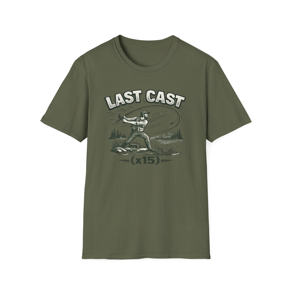 Last Cast x15 (Green) T-Shirt