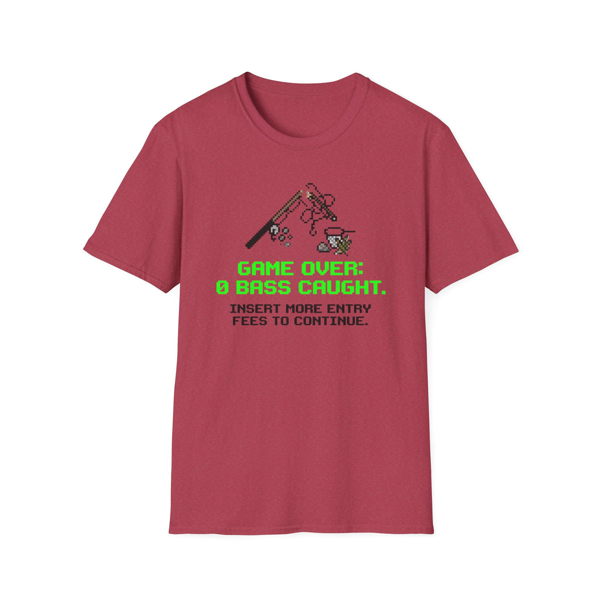 Game Over - 0 Bass Caught T-Shirt