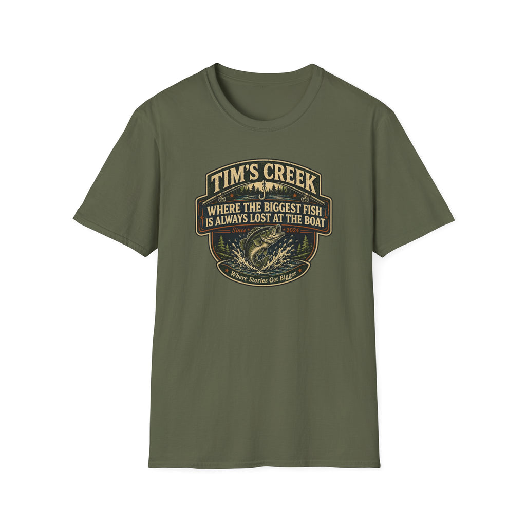 TC Where The Biggest Fish Is Always Lost At The Boat - F T-Shirt