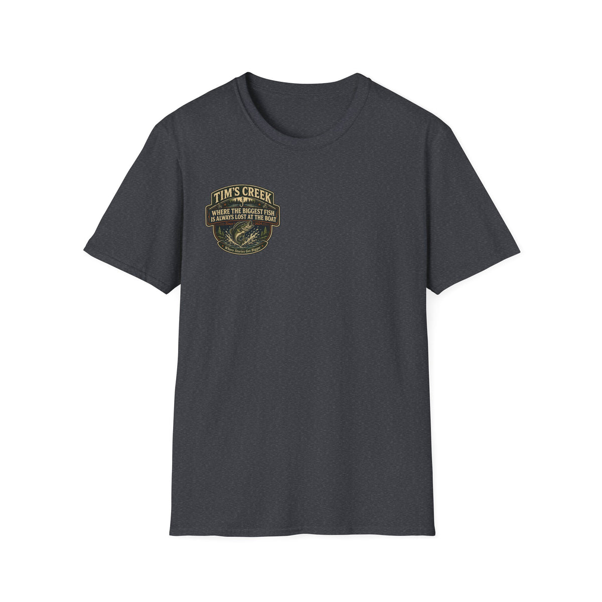 TC Where The Biggest Fish Is Always Lost At The Boat - badge T-Shirt