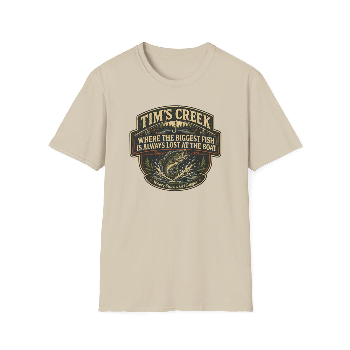 TC Where The Biggest Fish Is Always Lost At The Boat - F T-Shirt