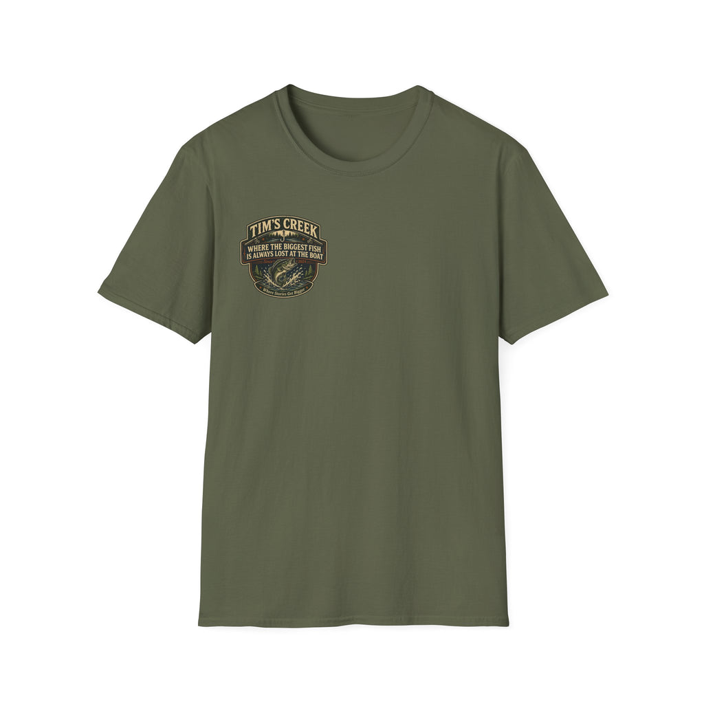 TC Where The Biggest Fish Is Always Lost At The Boat - badge T-Shirt
