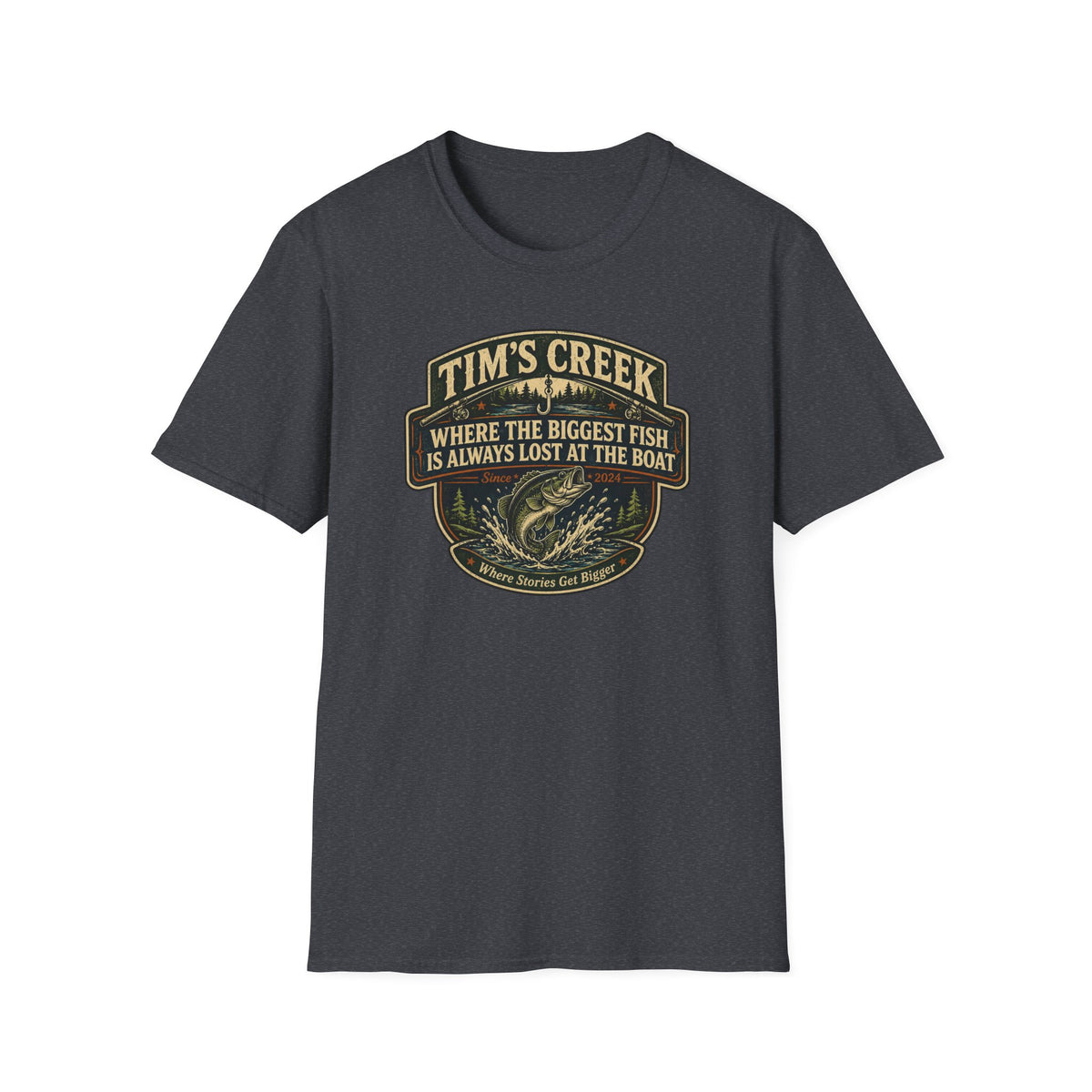 TC Where The Biggest Fish Is Always Lost At The Boat - F T-Shirt