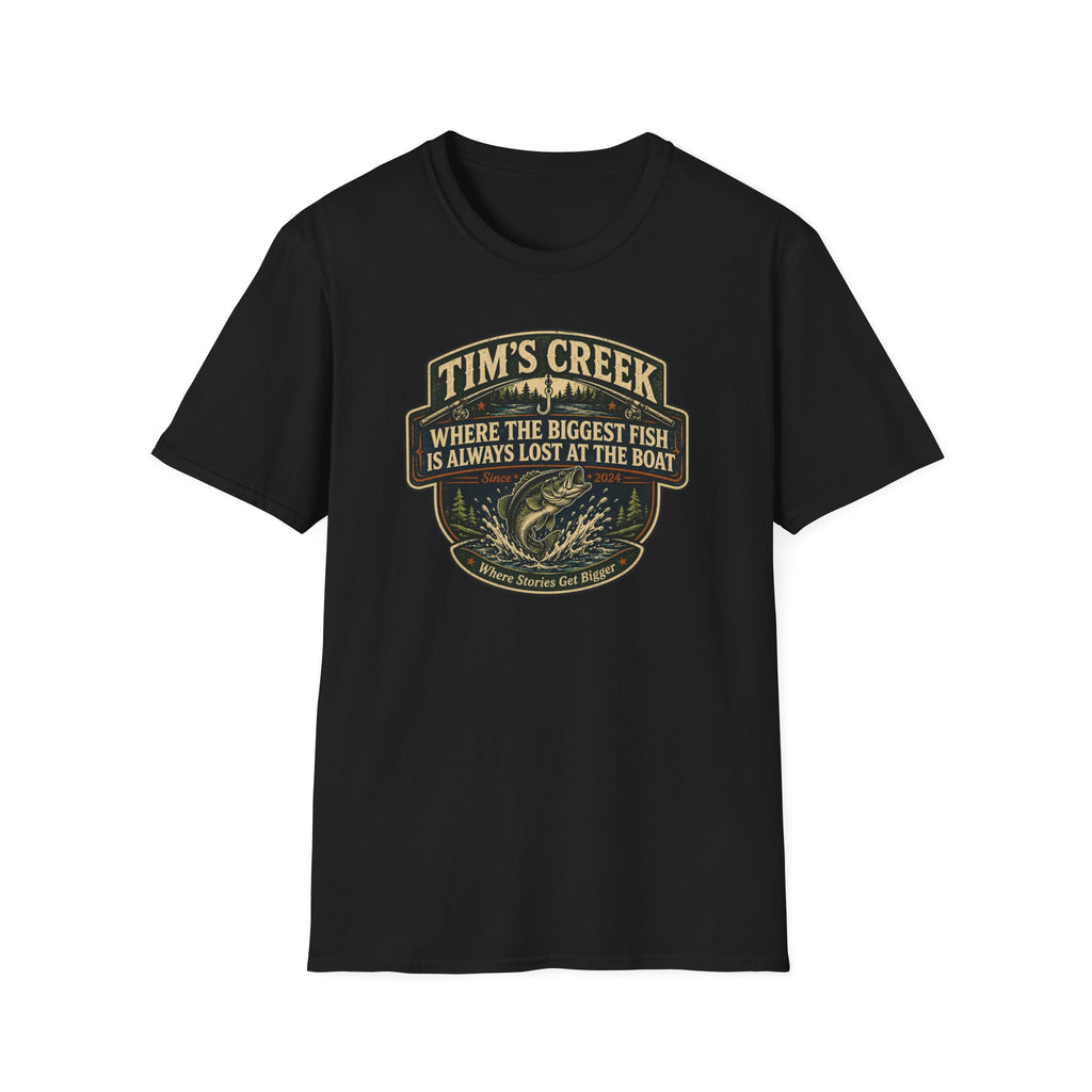 TC Where The Biggest Fish Is Always Lost At The Boat - F T-Shirt