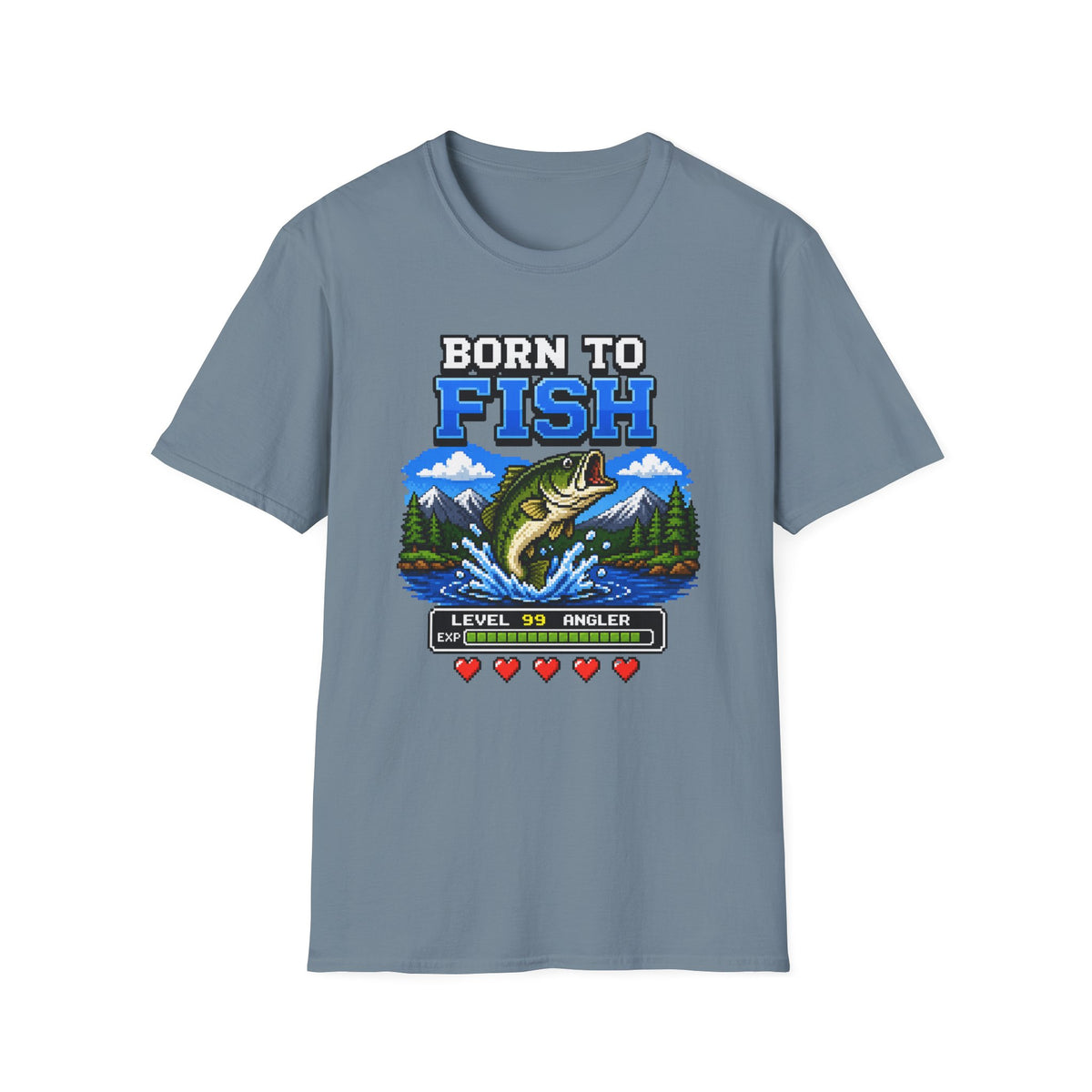 Born to Fish Level 99 Angler T-Shirt