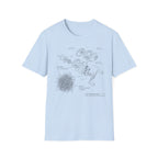 10lbs Grass 1lbs Bass Diagram T-Shirt