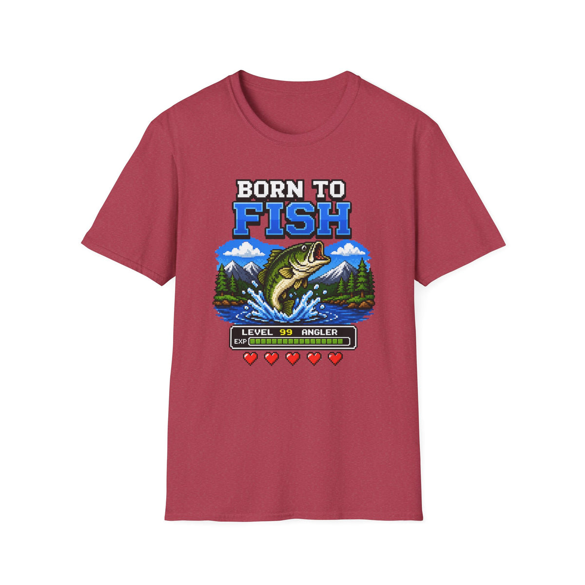 Born to Fish Level 99 Angler T-Shirt