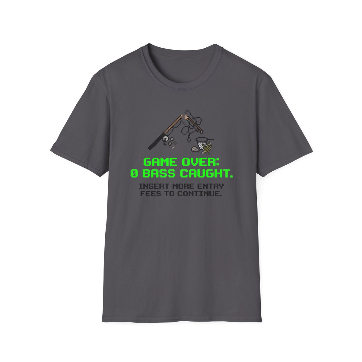 Game Over - 0 Bass Caught T-Shirt
