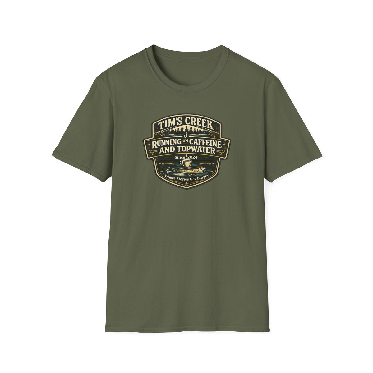 TC Running on Caffeine and Topwater - F T-Shirt