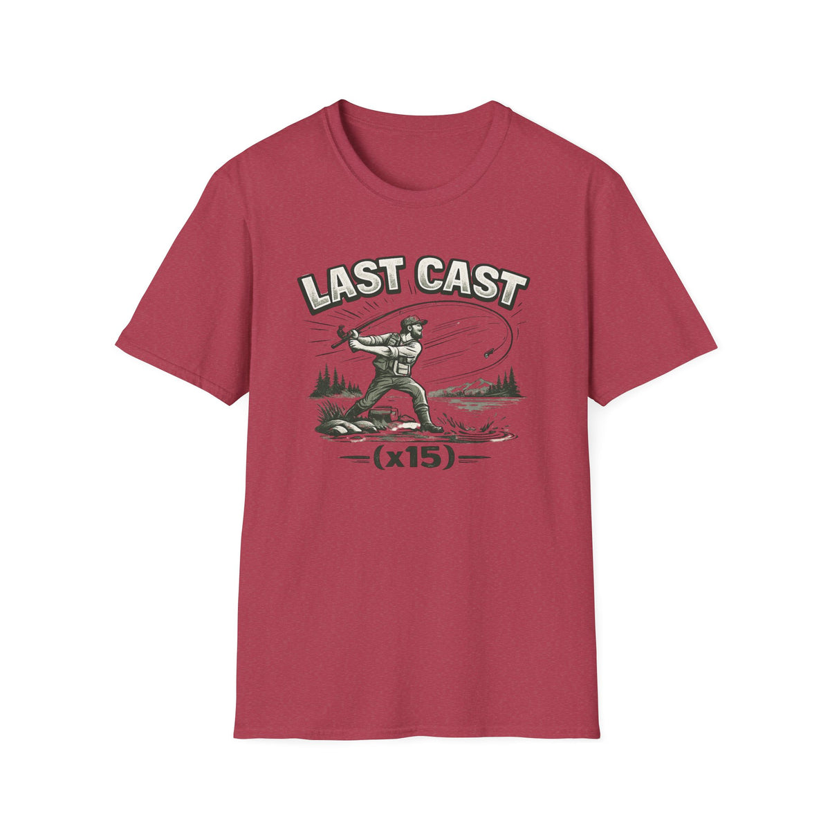 Last Cast x15 (Green) T-Shirt