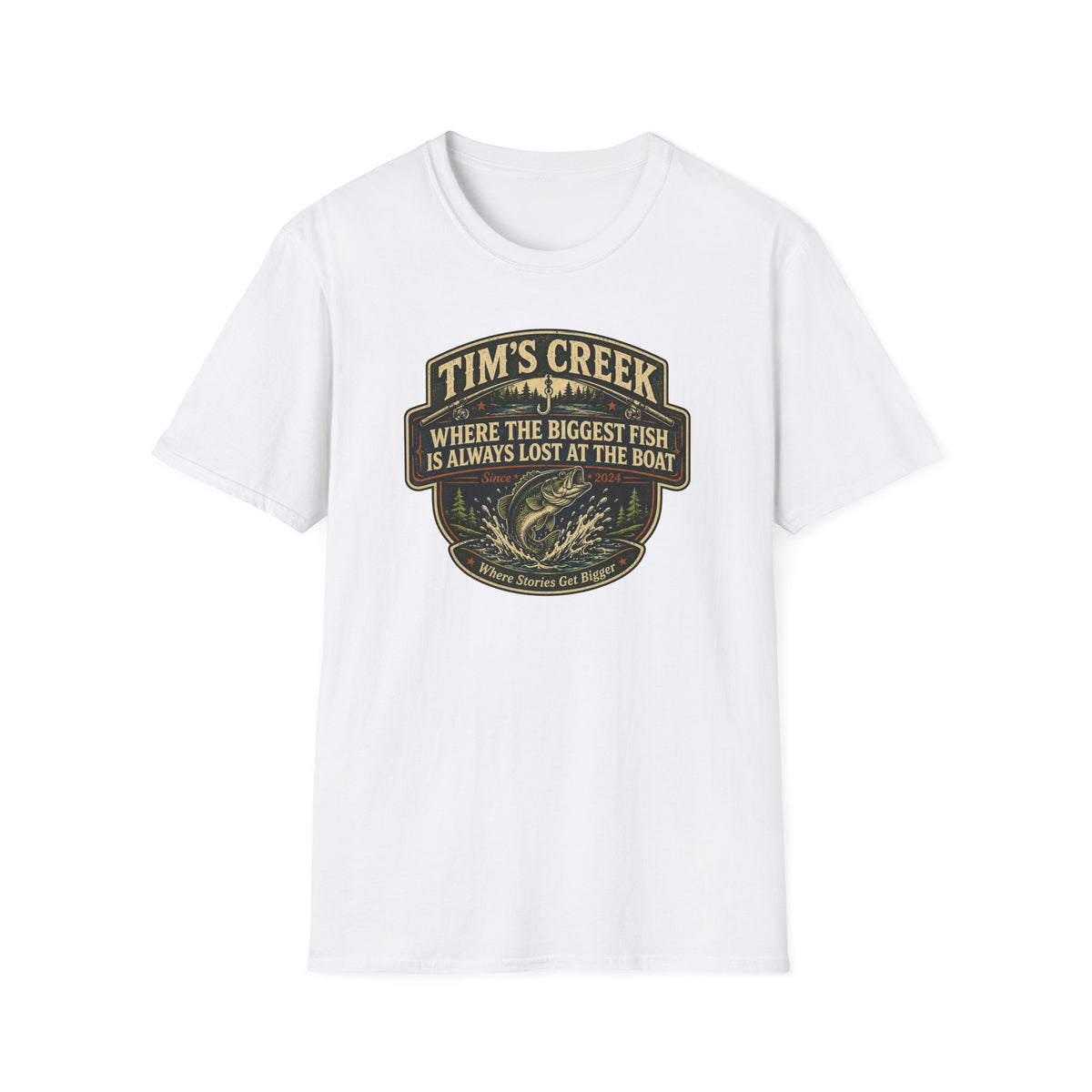TC Where The Biggest Fish Is Always Lost At The Boat - F T-Shirt
