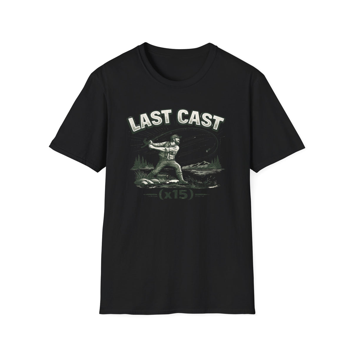 Last Cast x15 (Green) T-Shirt