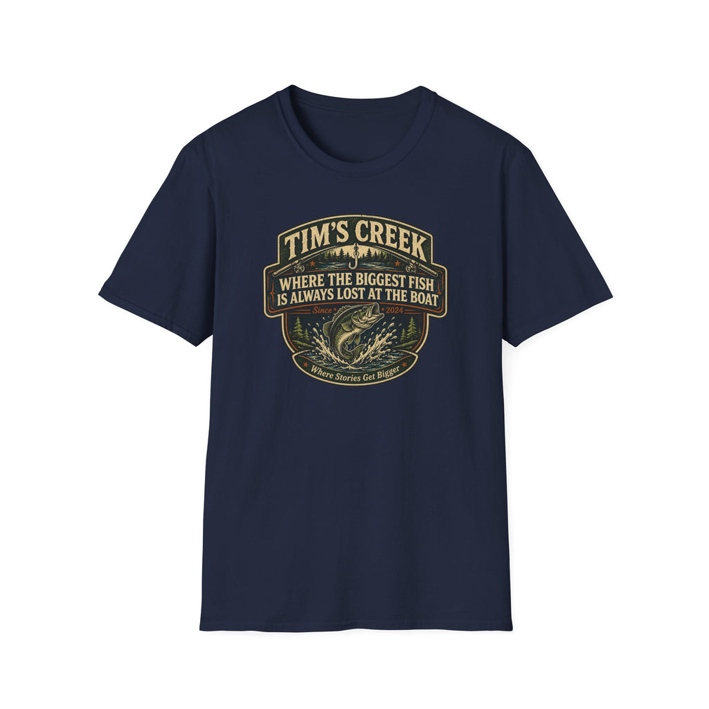 TC Where The Biggest Fish Is Always Lost At The Boat - F T-Shirt