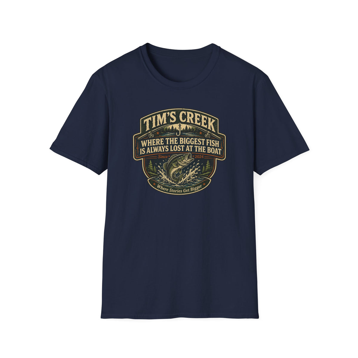 TC Where The Biggest Fish Is Always Lost At The Boat - F T-Shirt