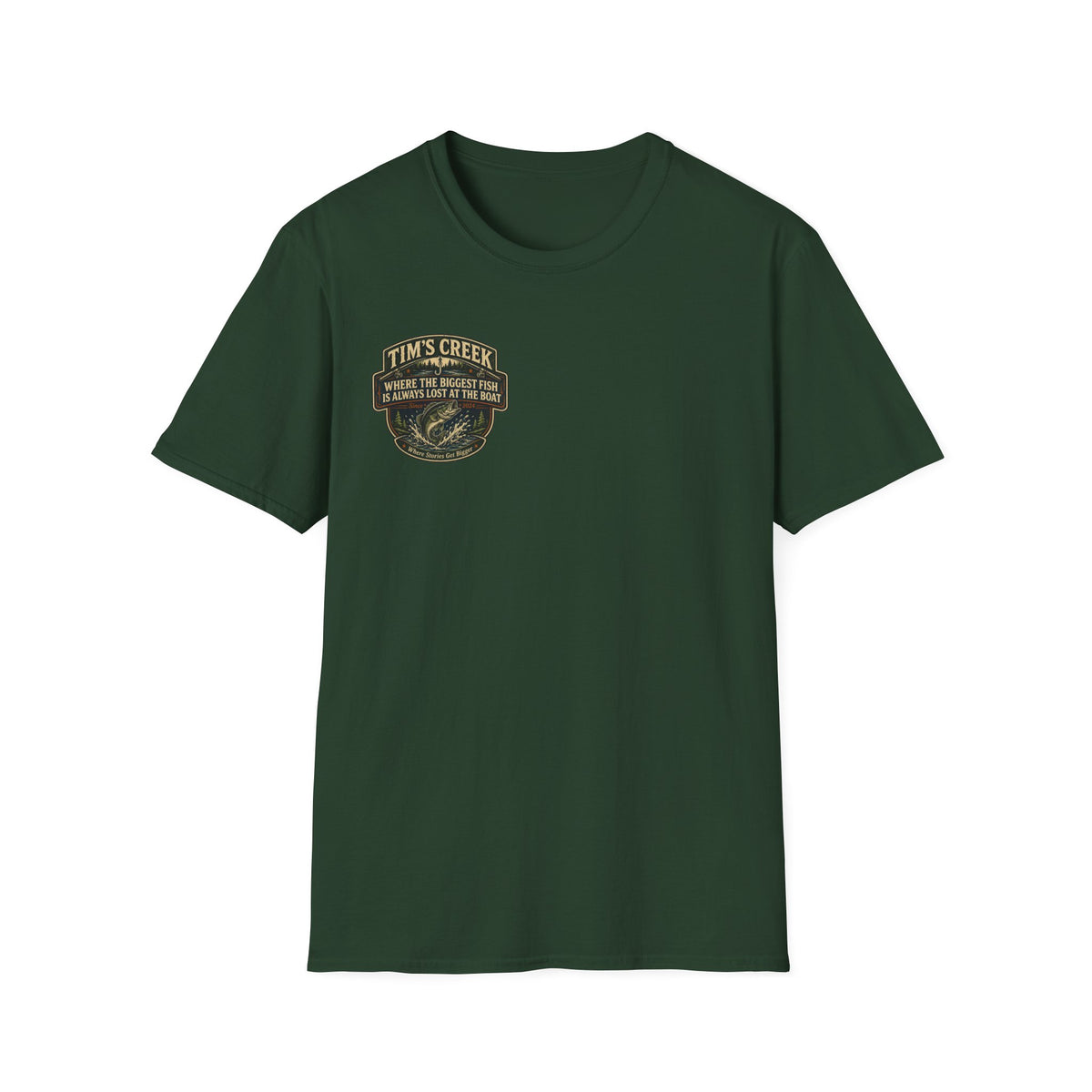 TC Where The Biggest Fish Is Always Lost At The Boat - badge T-Shirt