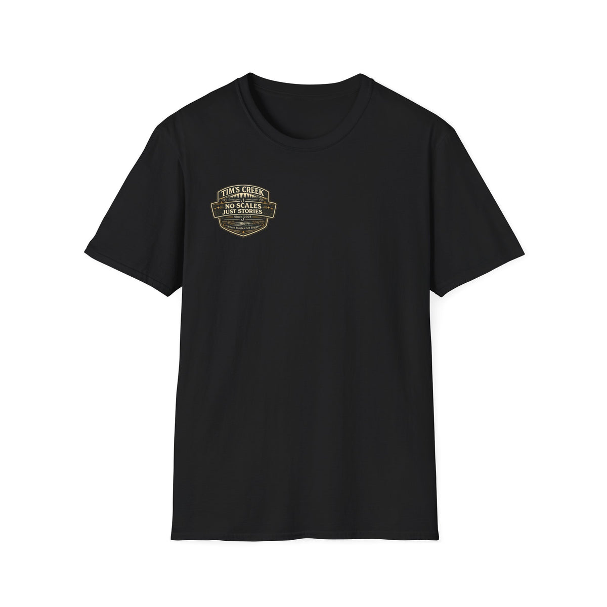 TC No Scales Just Stories - badge T-Shirt