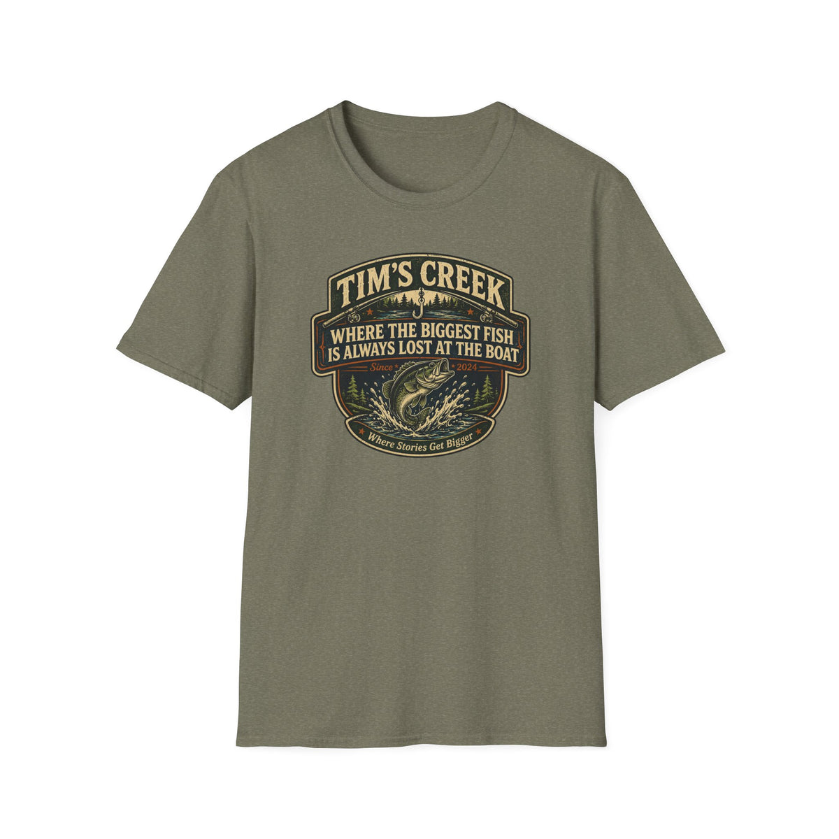 TC Where The Biggest Fish Is Always Lost At The Boat - F T-Shirt