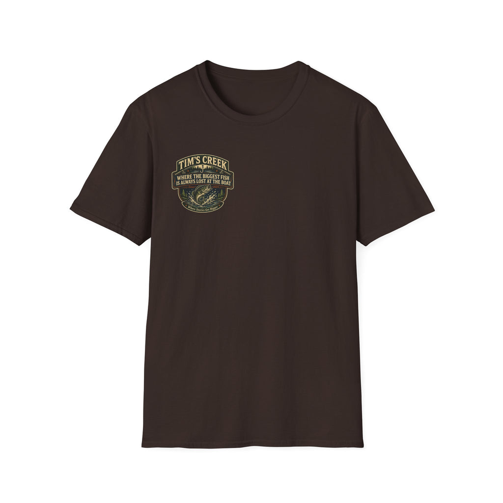 TC Where The Biggest Fish Is Always Lost At The Boat - badge T-Shirt