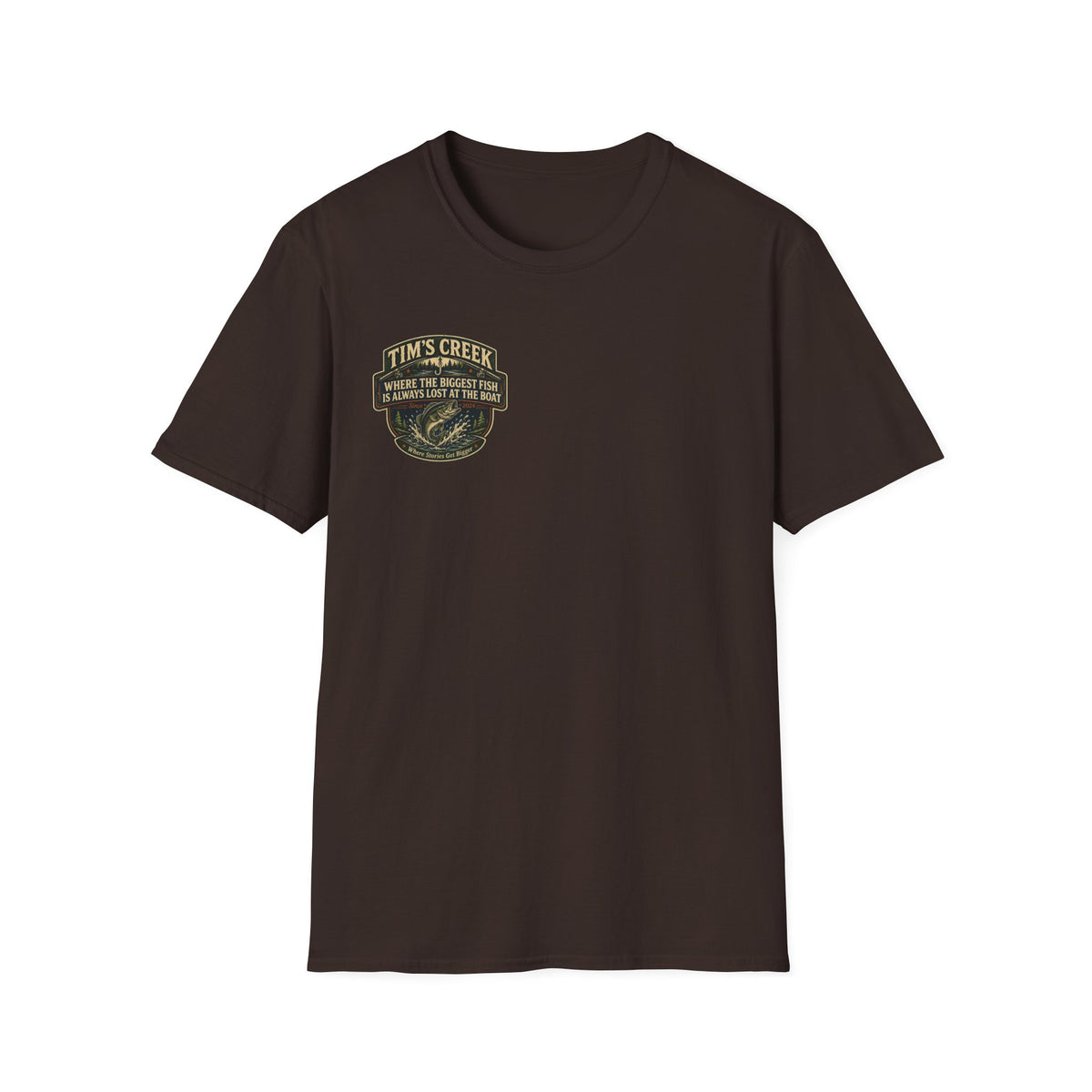 TC Where The Biggest Fish Is Always Lost At The Boat - badge T-Shirt