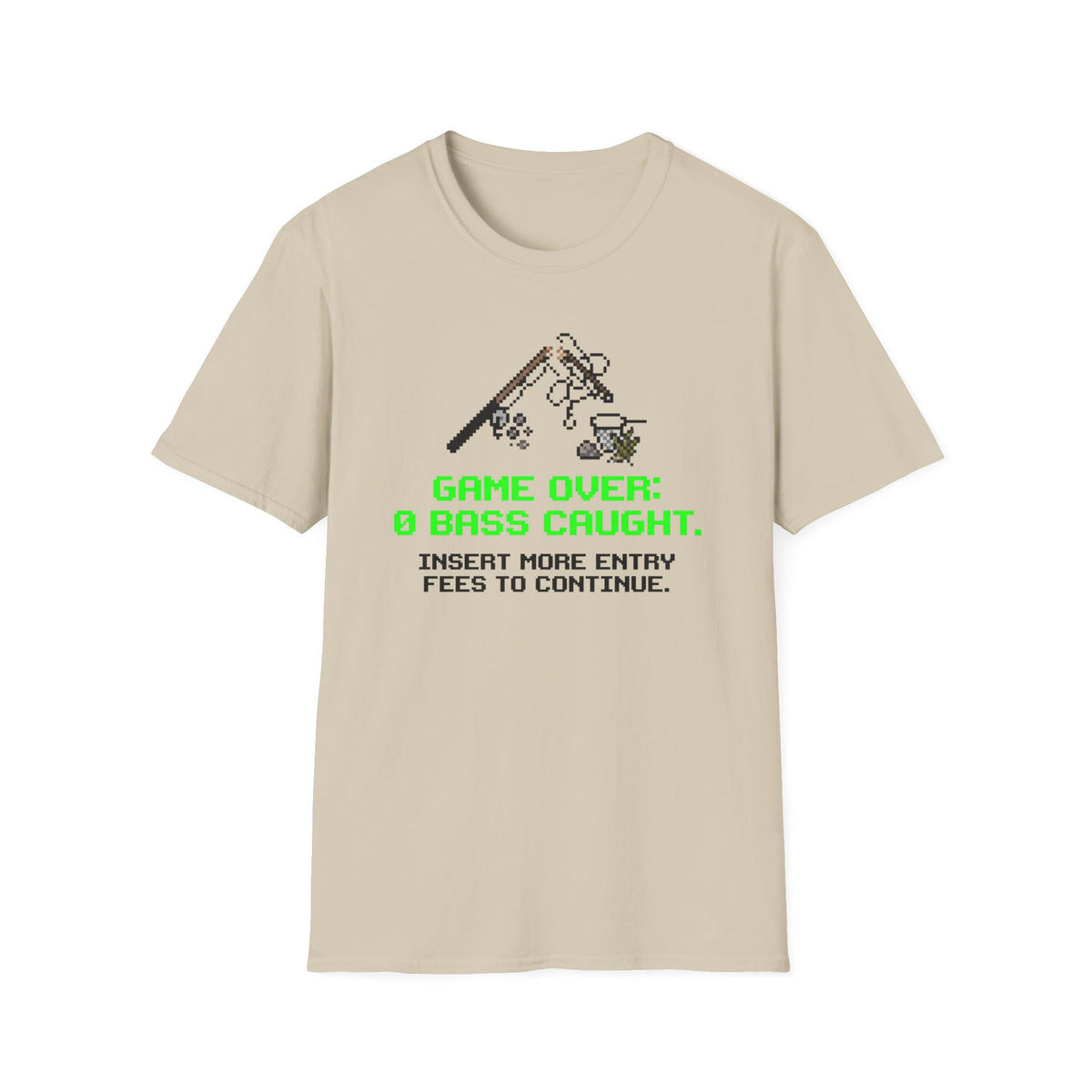 Game Over - 0 Bass Caught T-Shirt