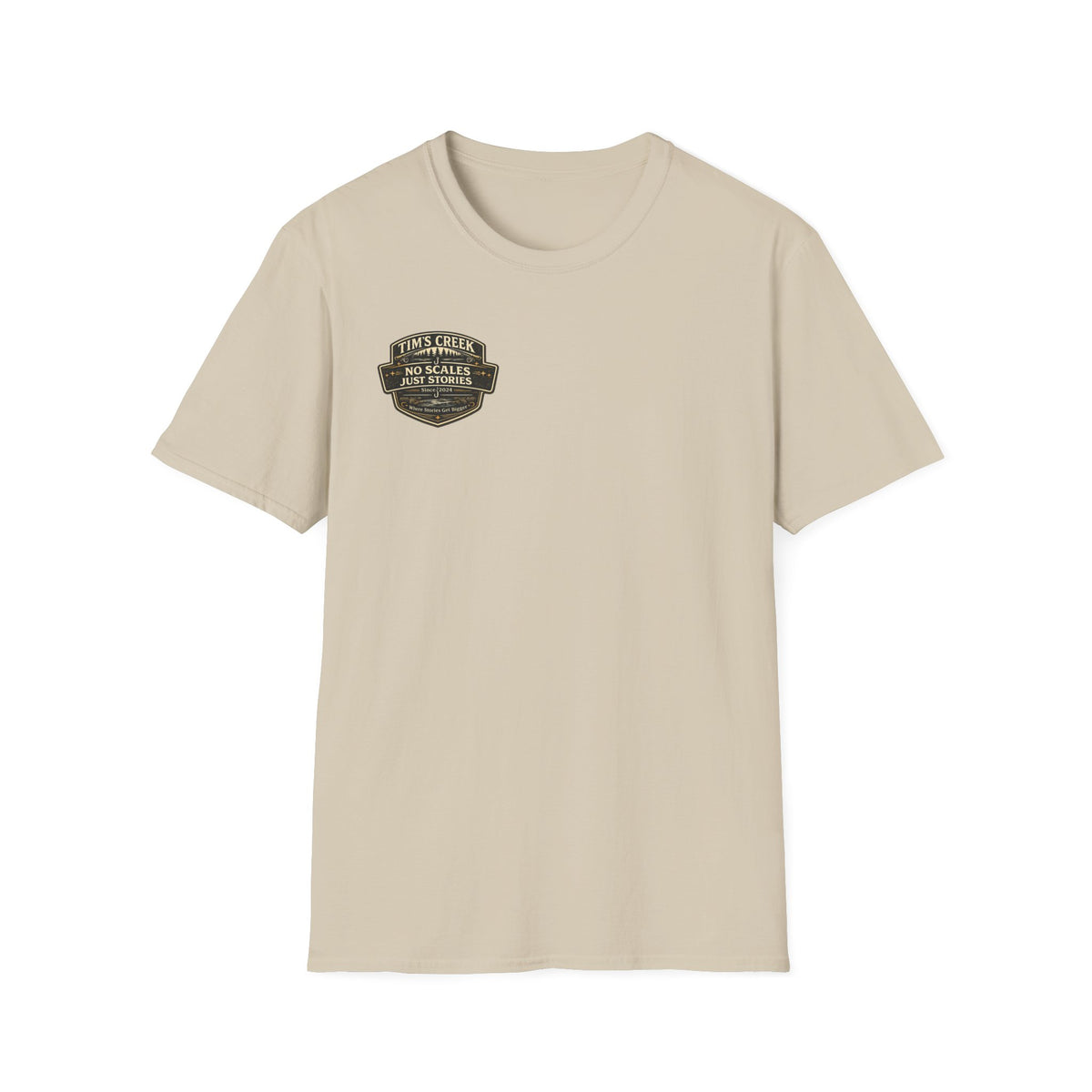 TC No Scales Just Stories - badge T-Shirt