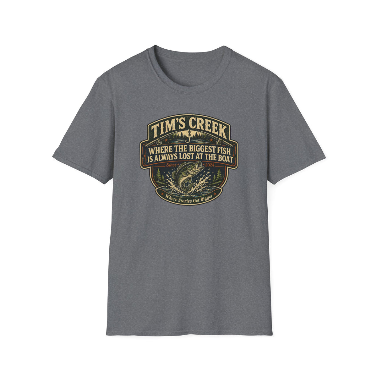TC Where The Biggest Fish Is Always Lost At The Boat - F T-Shirt