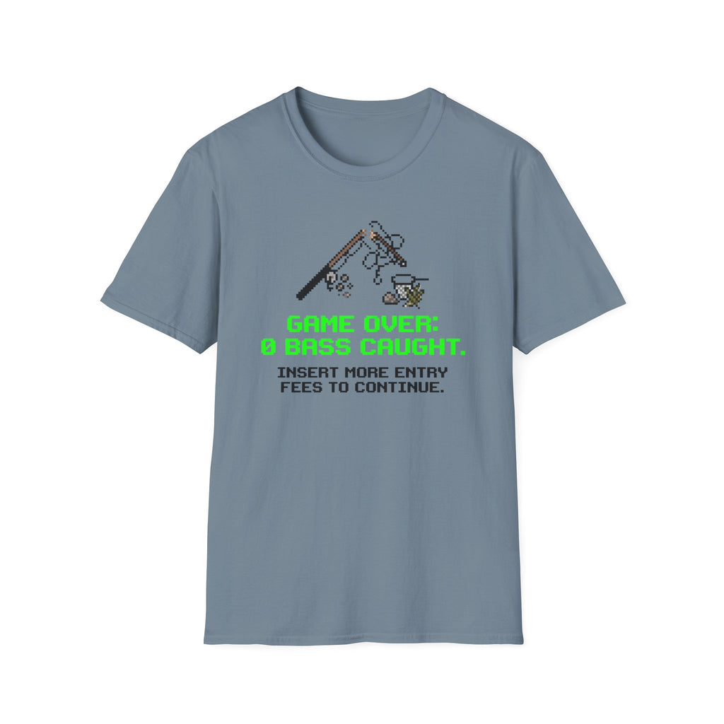Game Over - 0 Bass Caught T-Shirt