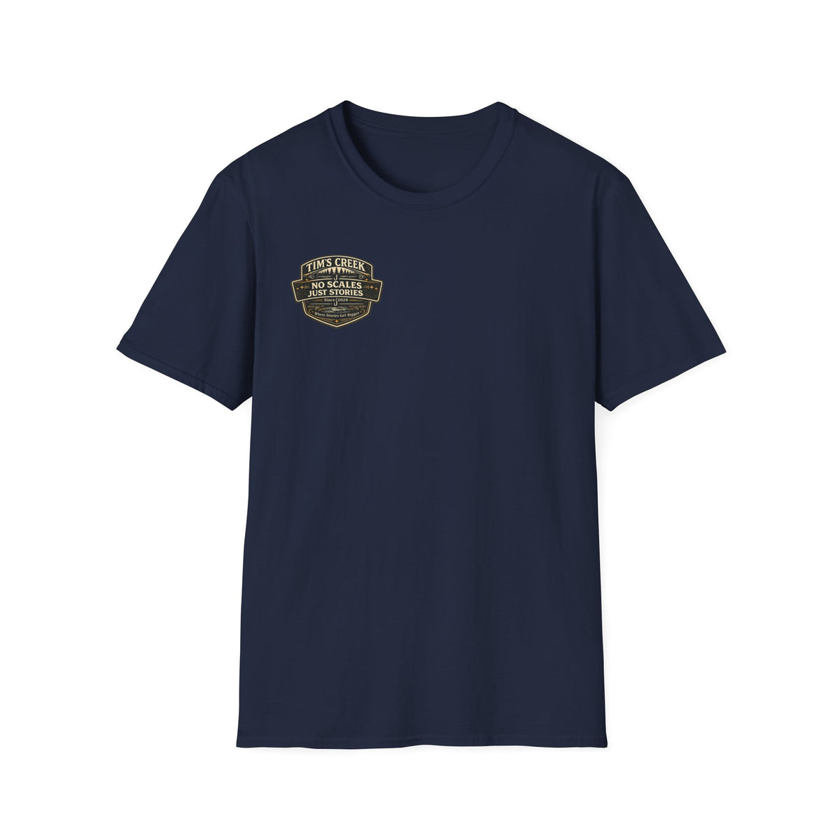 TC No Scales Just Stories - badge T-Shirt