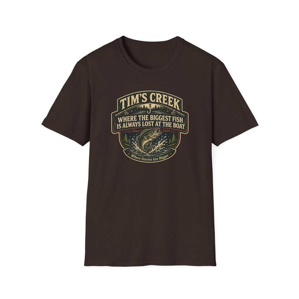 TC Where The Biggest Fish Is Always Lost At The Boat - F T-Shirt