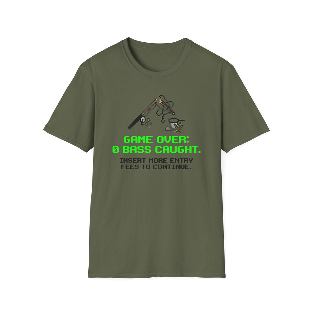 Game Over - 0 Bass Caught T-Shirt