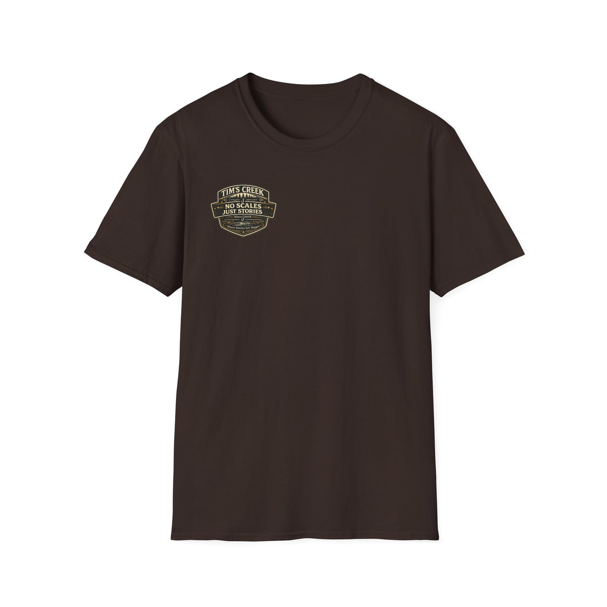 TC No Scales Just Stories - badge T-Shirt