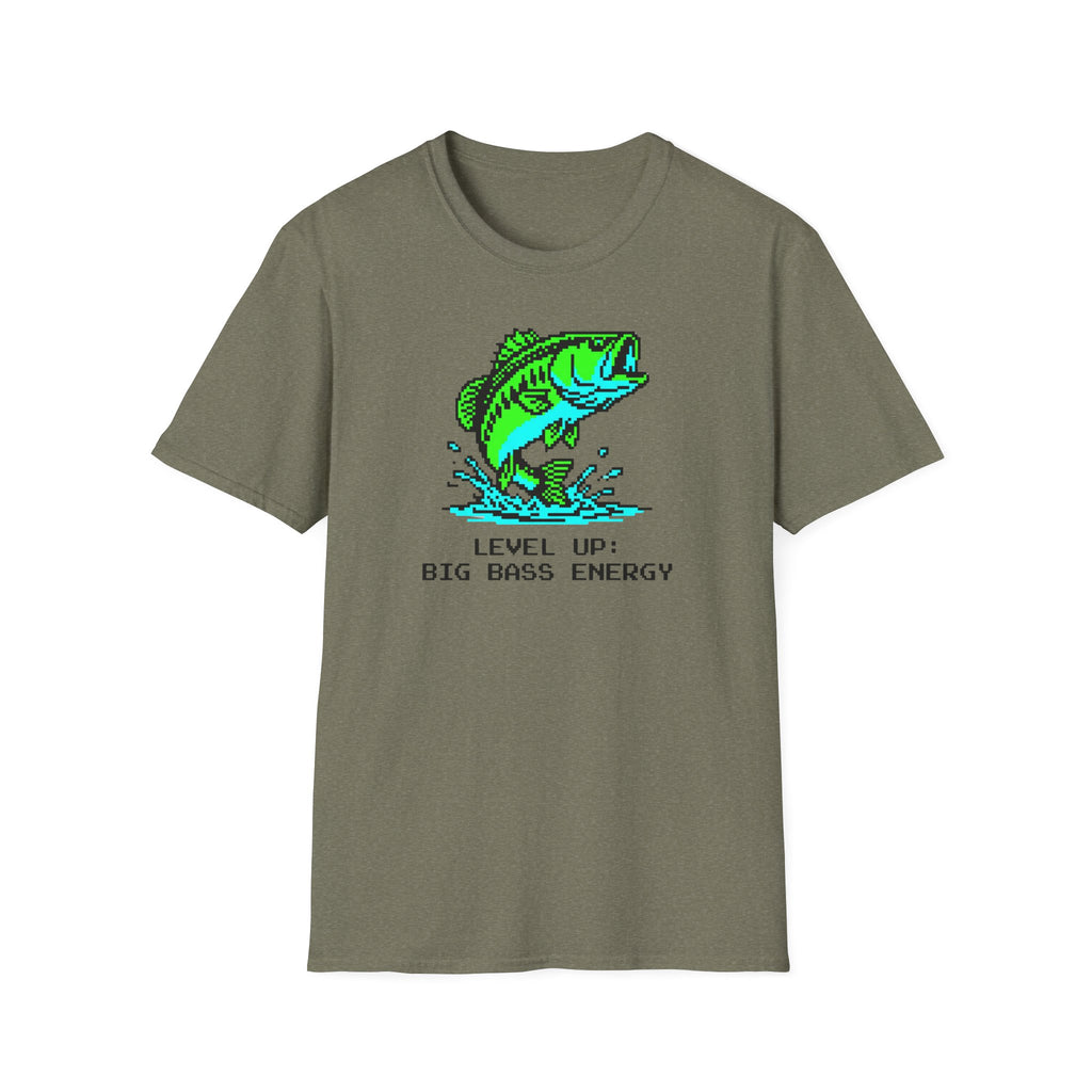 Level Up  - Big Bass Energy T-Shirt