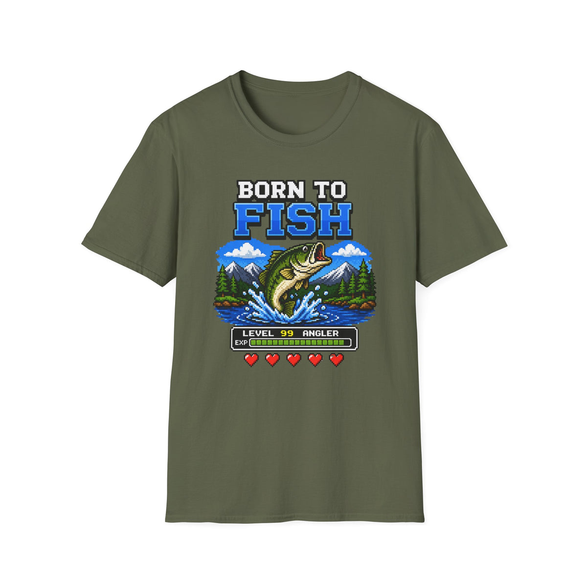 Born to Fish Level 99 Angler T-Shirt