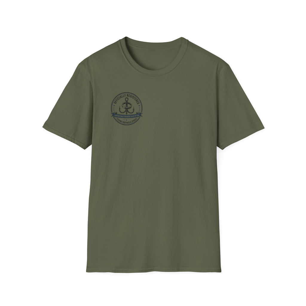 Relationship -  Officially Registered Fishing Partner and Spouse T-Shirt