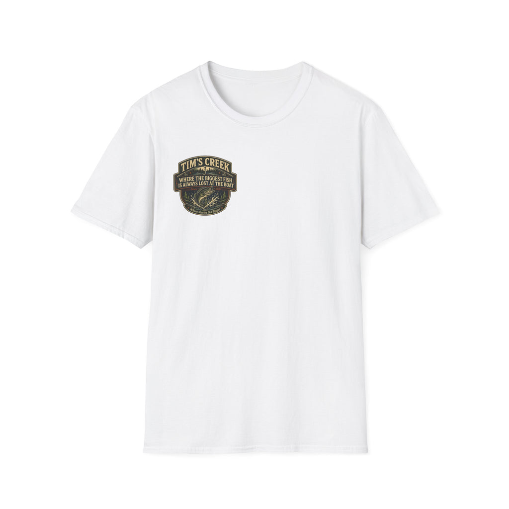 TC Where The Biggest Fish Is Always Lost At The Boat - badge T-Shirt