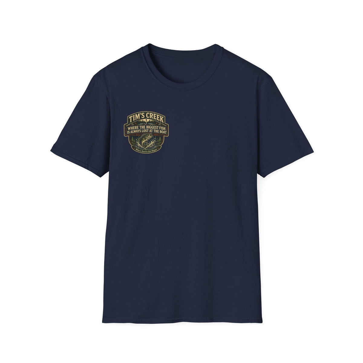 TC Where The Biggest Fish Is Always Lost At The Boat - badge T-Shirt
