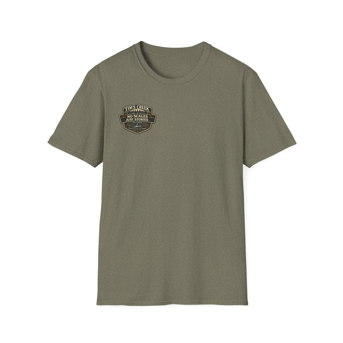 TC No Scales Just Stories - badge T-Shirt