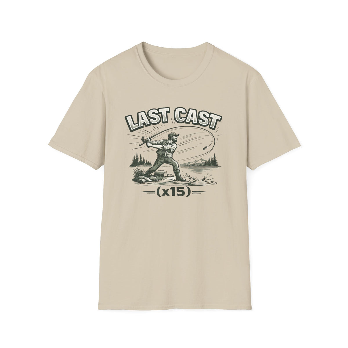 Last Cast x15 (Green) T-Shirt